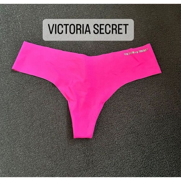 VS Victoria Secret fuchsia thong string bottom panty women’s M new - Picture 1 of 6